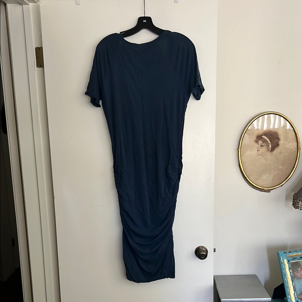 James Perse Blue Bodycon Midi Dress - Picture 3 of 3